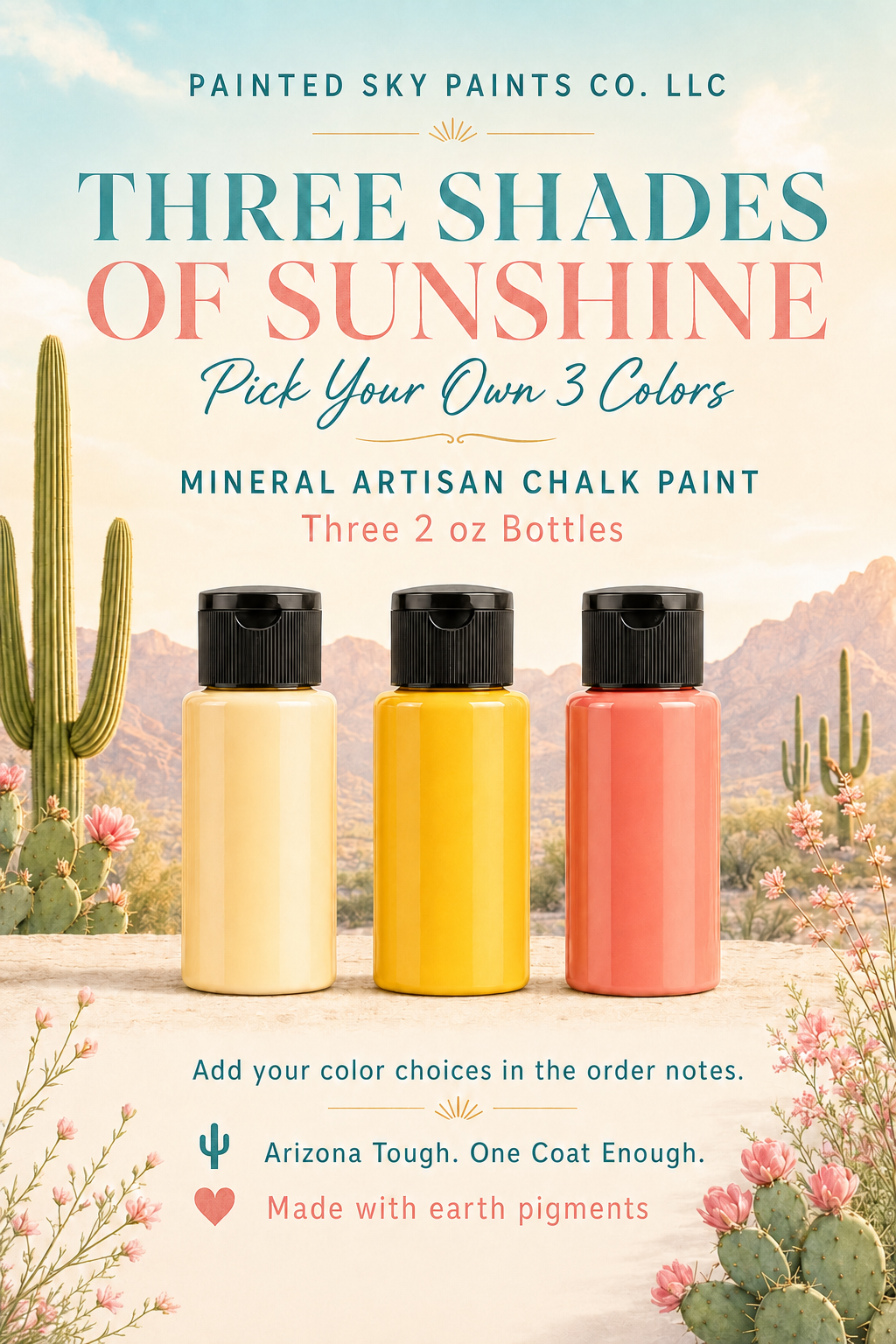 THREE SHADES OF SUNSHINE- Mineral Artisan Chalk