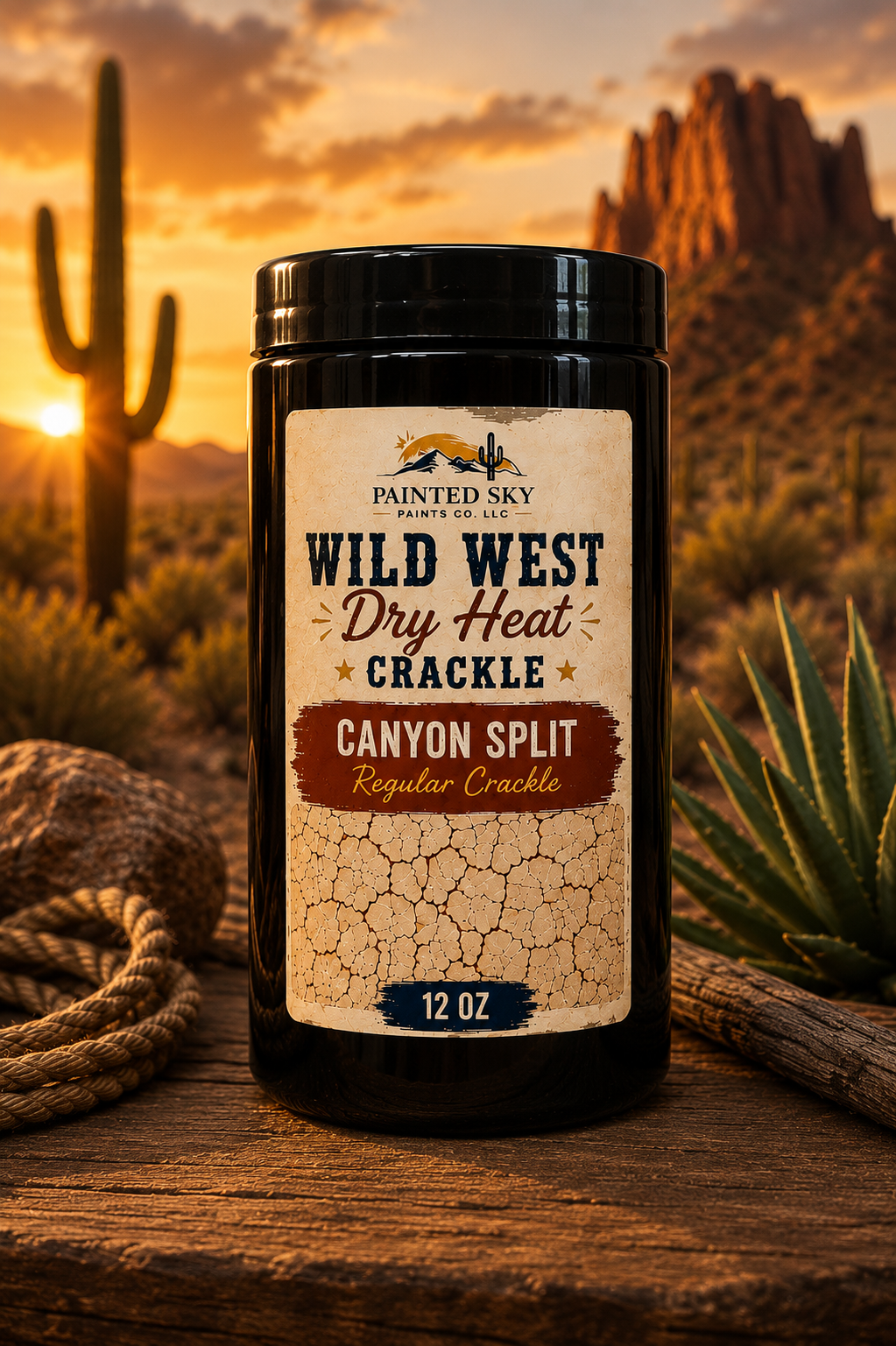 WILD WEST DRY HEAT CRACKLE- Canyon Split